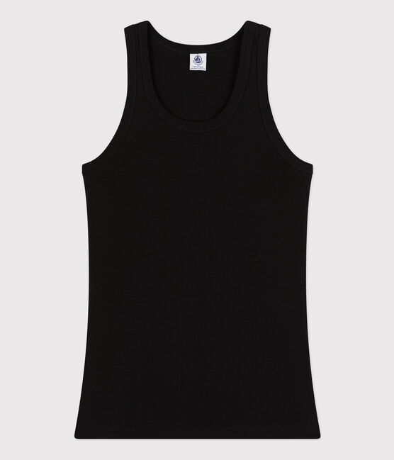 Tanktop aus Baumwolle für Damen schwarz NOIR
