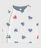 Wendbare Baby-Weste aus bedruckter Baumwolle rot MARSHMALLOW/ SPI