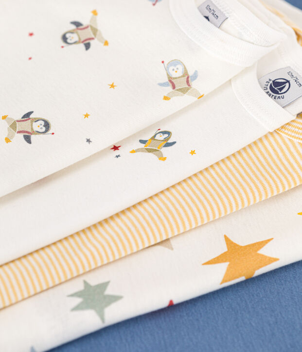 5er-Set lang&auml;rmelige Bodys aus Baumwolle mit Weltraum-Motiv f&uuml;r Babys vielfarbig