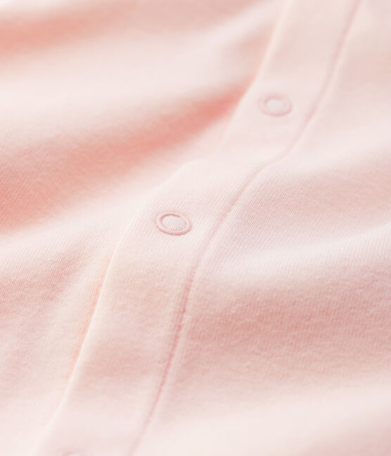 Rosa Baby-Body aus Bio-Baumwolle mit Kragen rosa FLEUR