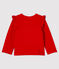 Baby-Cardigan aus Molton für Mädchen rot TERKUIT