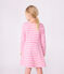 Langärmeliges Kinder-Kleid aus Baumwolle rosa BOUDOIR/ MILK