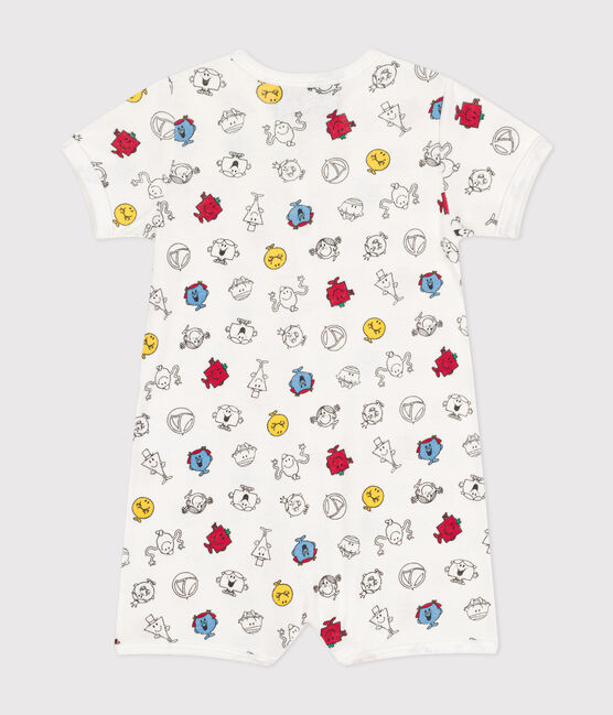 Baby Kurzoverall mit Mr. Men und Little Miss -Print aus Baumwolle weiss MARSHMALLOW/weiss MULTICO