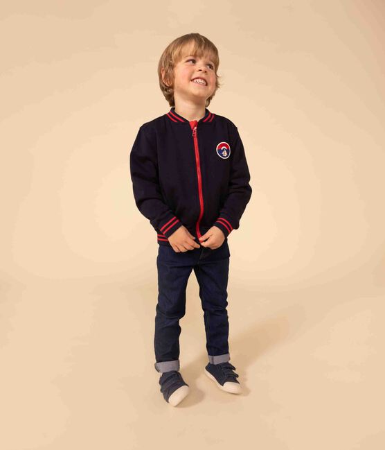 Teddy aus dichtem Jersey für Kinder/Jungen blau SMOKING