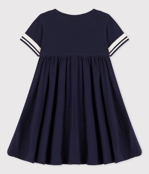 Kurz&auml;rmeliges Kleid aus Bio-Baumwolle f&uuml;r M&auml;dchen SMOKING