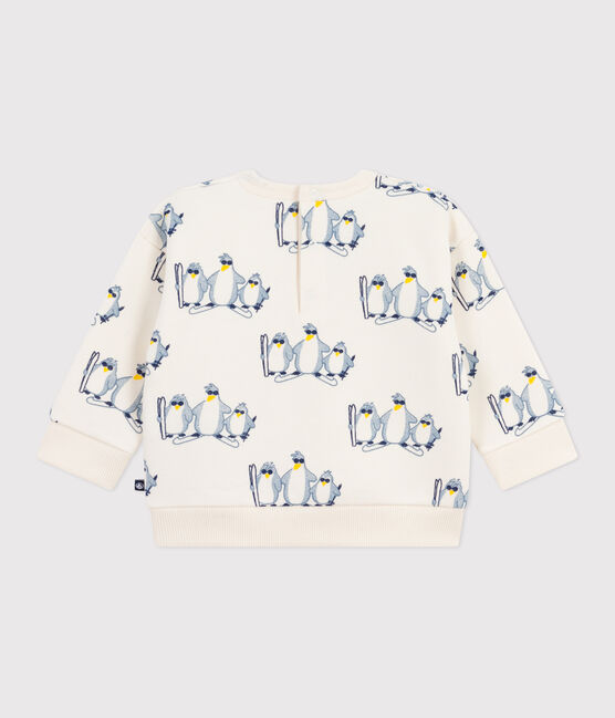 Baby-Sweatshirt aus Baumwolle mit Pinguin-Motiv MILK/ MULTICO