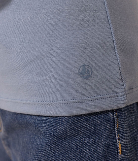 T-Shirt L’ICONIQUE aus Baumwolle mit rundem Ausschnitt für Damen blau AZUL