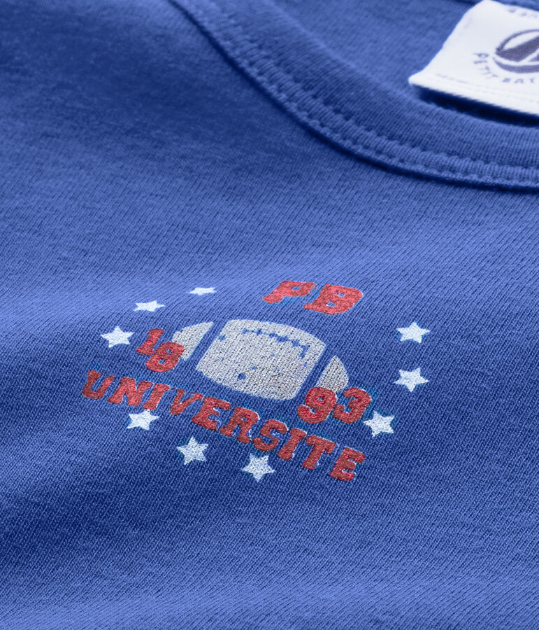 Jungen-T-Shirt mit Motiv blau Peter