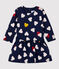 Gestepptes Baby-Kleid für Mädchen blau SMOKING/weiss MULTICO