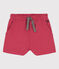 Kinder-Shorts aus geflammtem Jersey für Mädchen rosa PAPI
