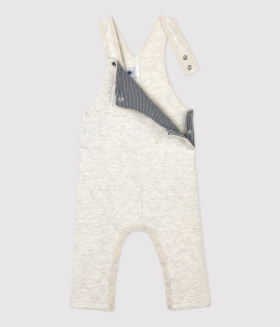 Gesteppte Baby-Latzhose. beige MONTELIMAR CHINE