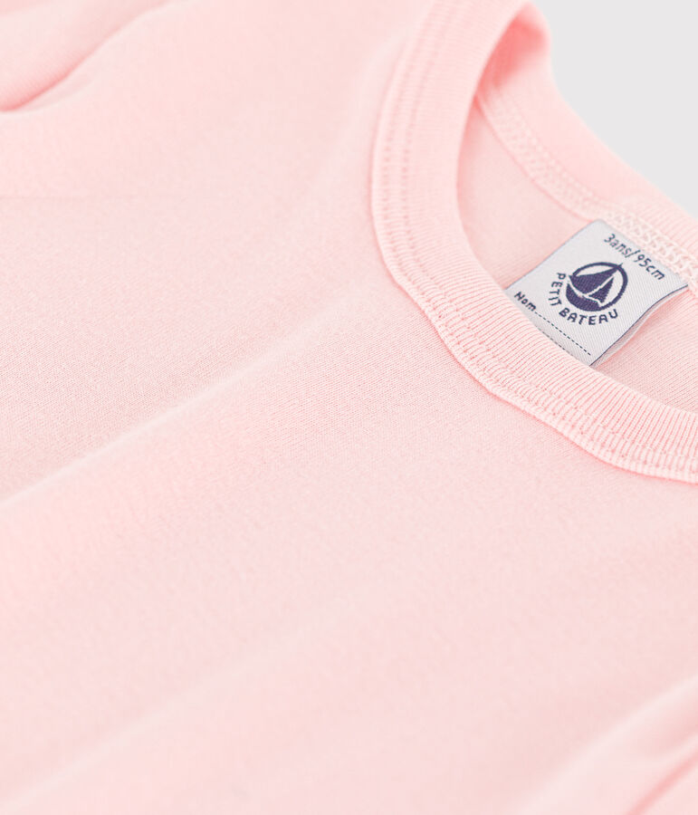 Lang&auml;rmeliges T-Shirt aus Baumwolle f&uuml;r kleine M&auml;dchen rosa MINOIS