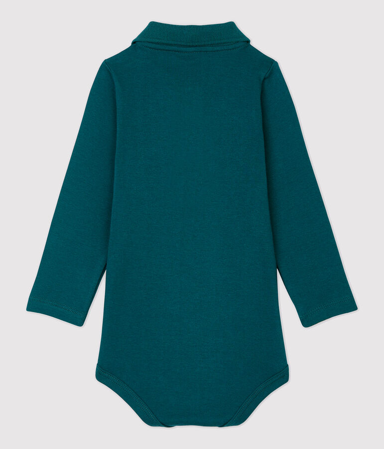 Baby-Body aus Baumwolle. gr&uuml;n