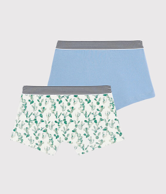 2er-Set Boxershorts aus Baumwolle und Leinen mit Kaktusmotiv für Jungen variante 1
