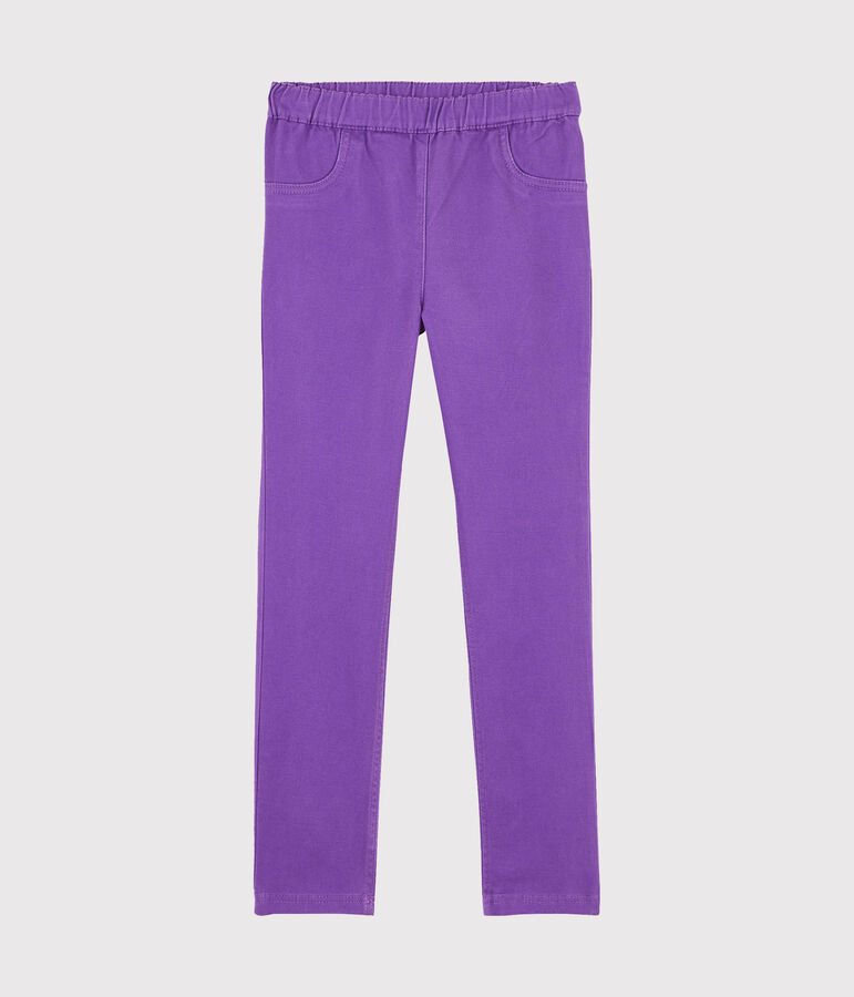 Slim Fit Stretch-Jeans f&uuml;r M&auml;dchen violett