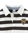 Langärmeliges Jungen Polohemd im klassischen Design grau CAPECOD/weiss MARSHMALLOW