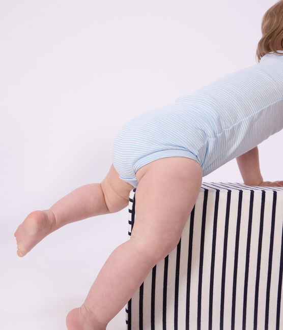 Set kurzärmelige Baby-Bodys aus Baumwolle mit Streifen variante 1