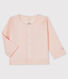 Baby-Cardigan aus 2x2-Rippstrick aus Bio-Baumwolle