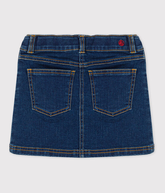 Gerade geschnittener Kinderrock aus Denim für Mädchen blau DENIM BRUT