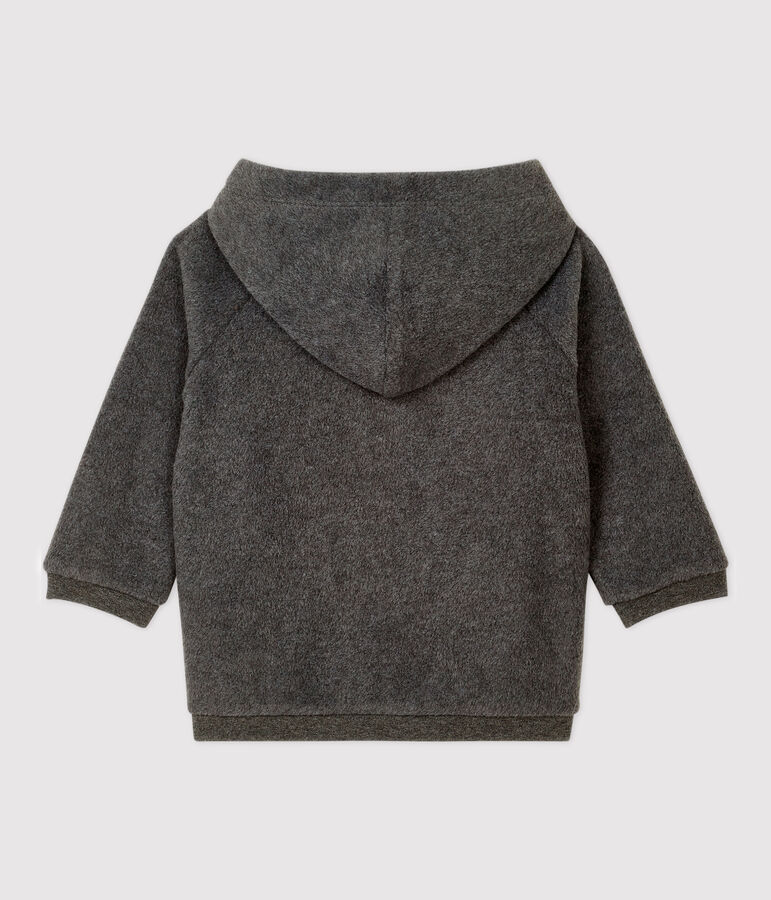 Baby-Sweatshirt aus Polar-Fleece grau SUBWAY CHINE