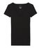Leichtes langärmeliges baumwoll-t-shirt damen schwarz NOIR