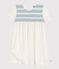 Kurzärmeliges Kinder-Kleid aus Baumwolle  weiss ECUME