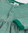 Langärmeliges Kleid aus Doppeljersey mit Ringelstreifen EVERGREEN/ FUMEE