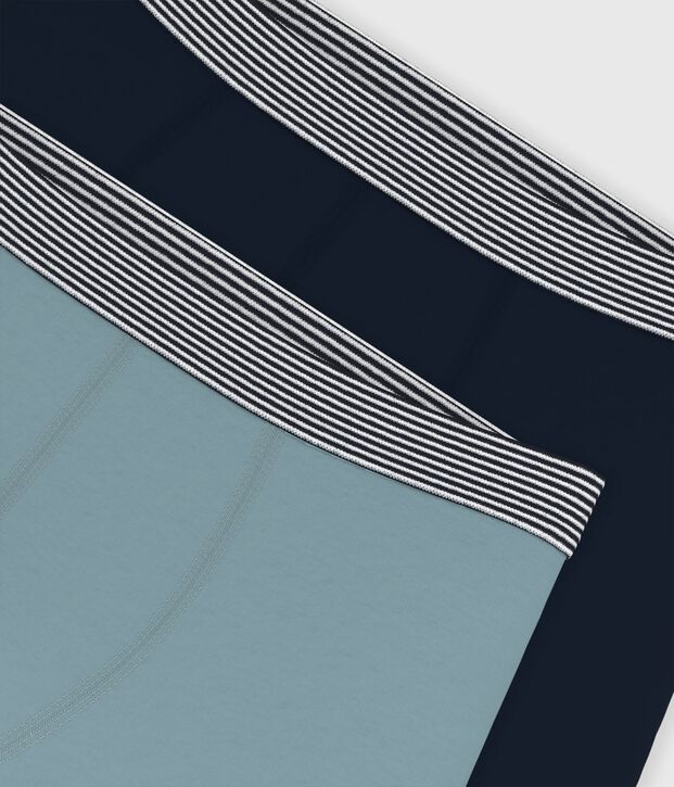 Set Kinder-Boxershorts aus einfarbiger Baumwolle mit Elastan vielfarbig