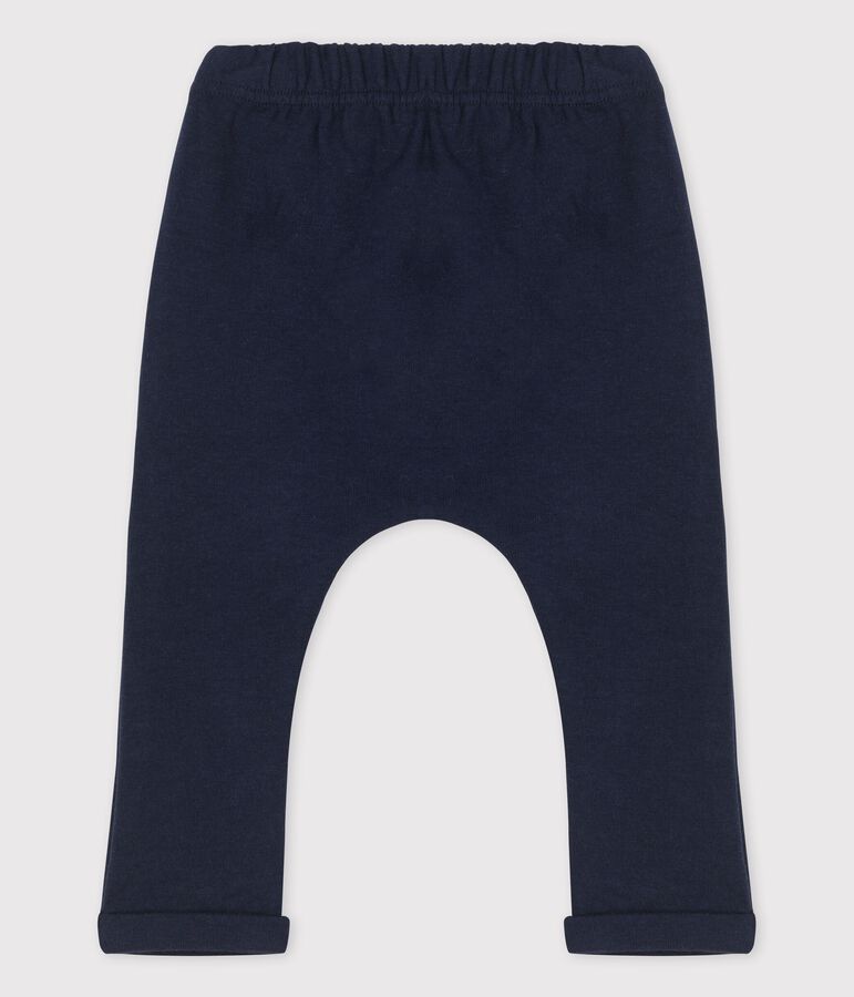 Babyhose aus dichtem Jersey blau SMOKING
