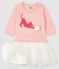 Langärmeliges Baby-Kleid für Mädchen rosa MINOIS