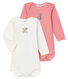 Zweier-Set langärmlige Baby-Bodys für Jungen