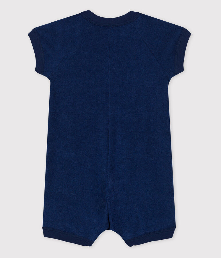 Baby-Kurzoverall aus Frottee blau