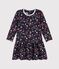 Langärmliges Kleid aus Baby-Baumwolle blau SMOKING/weiss MULTICO