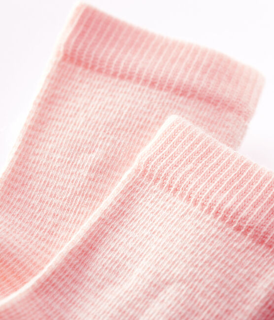 2er-Set Babysocken rosa MINOIS/weiss MARSHMALLOW