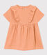Kurzärmeliges Babykleid aus Baumwollgaze