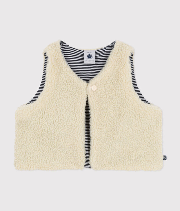 Baby-Weste aus Sherpa naturfarben