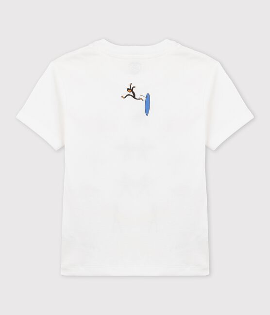 Kinder-T-Shirt aus Bio-Baumwolle für Mädchen/Jungen weiss ECUME