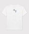 Kinder-T-Shirt aus Bio-Baumwolle für Mädchen/Jungen weiss ECUME
