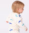 Baby-Set Sweatshirt und Hose aus Baumwolle mit Walmotiv MILK/ MULTICO