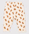 Babyhose aus Molton mit Eulenprint weiss AVALANCHE/ ECUREUIL