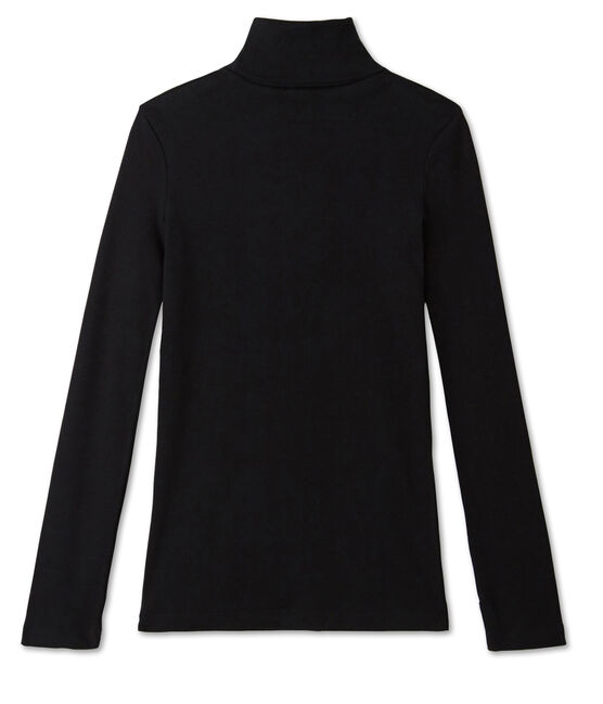 Einfarbiger Unterziehpullover für Damen schwarz NOIR