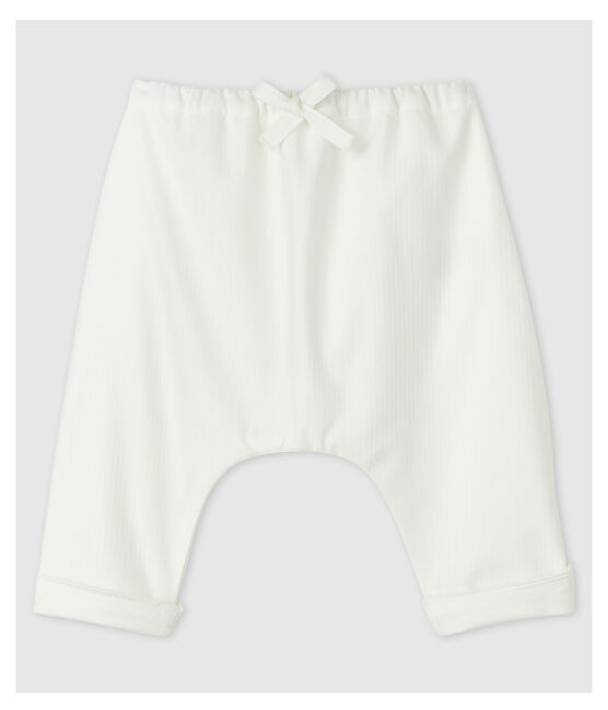 Baby-Hose aus Bio-Baumwoll-Popeline in Weiß weiss MARSHMALLOW