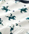 Kinderpyjama aus Baumwolle mit Rittermotiv für Jungen weiss MARSHMALLOW/weiss MULTICO
