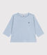 Langärmeliges Baby-T-Shirt aus Baumwolle mit Streifen