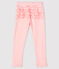 Bedruckte Baby-Leggings für Mädchen rosa MINOIS/weiss MARSHMALLOW