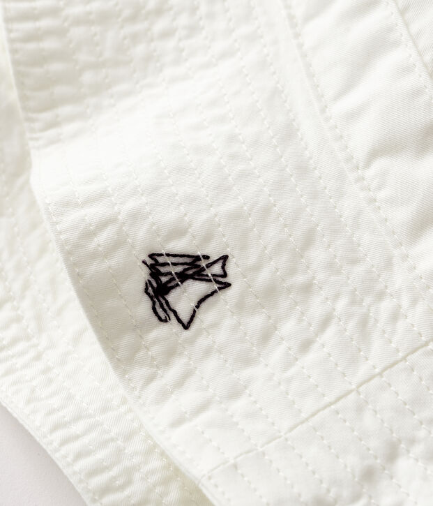 Baby-Hut aus Twill weiss