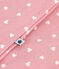 Baby-Bodyjama aus Doppeljersey mit kleinen Herzen rosa CHARME/weiss MARSHMALLOW