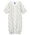 Kombi-Overall aus Rippstrick für Babys weiss MARSHMALLOW/blau TOUDOU/ MULTICO
