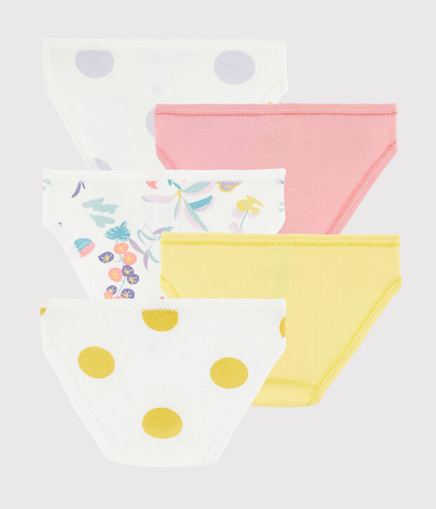 Set mit 5 Unterhosen mit Dschungel-Print f&uuml;r kleine M&auml;dchen vielfarbig