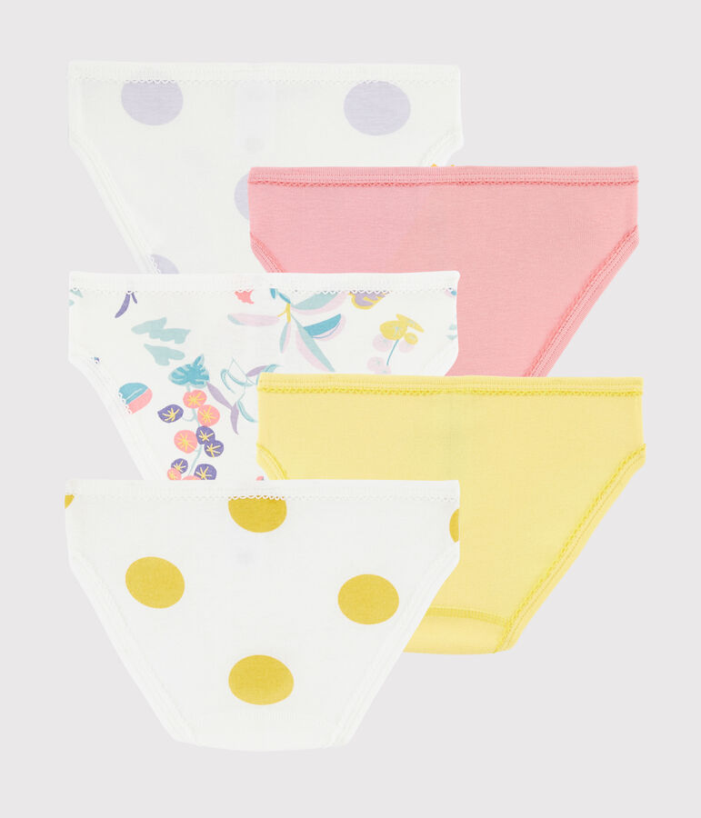 Set mit 5 Unterhosen mit Dschungel-Print f&uuml;r kleine M&auml;dchen variante 1